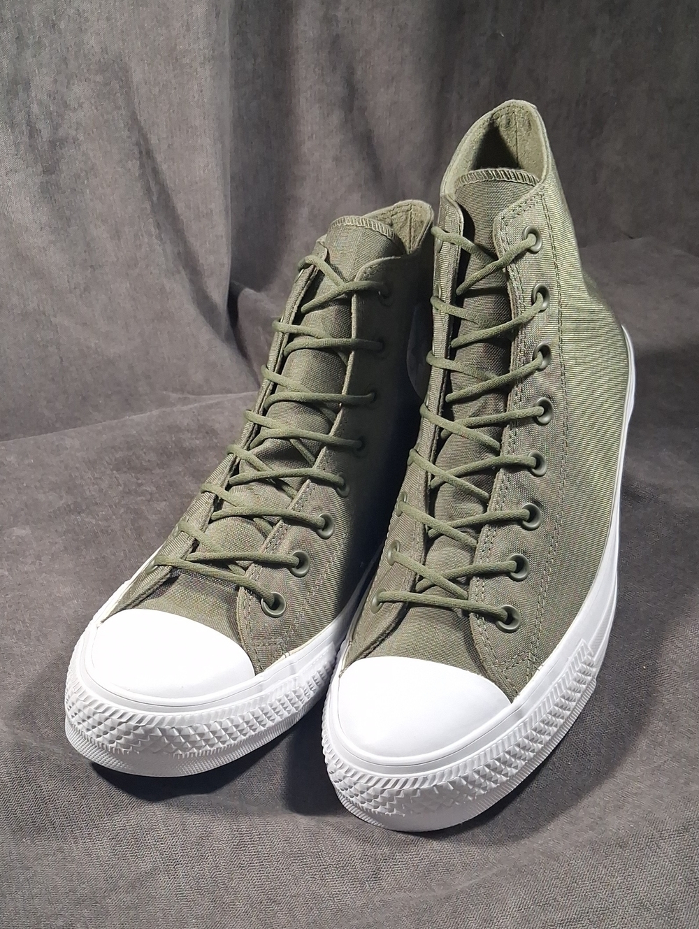 Converse Chuck Taylor All Star Cordura Hi Khaki Green Nylon Sneakers NWOT US11.5